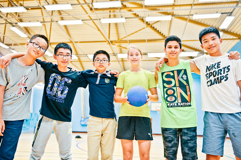 sbc students playing with a ball lowres
