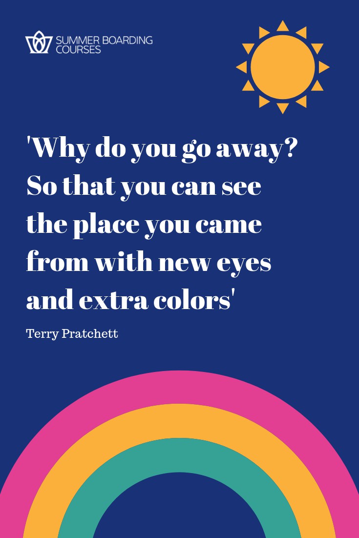 see the place you came from with new eyes and extra colors
