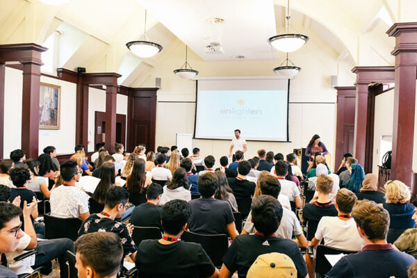 oxford college students listening to presentation lowres