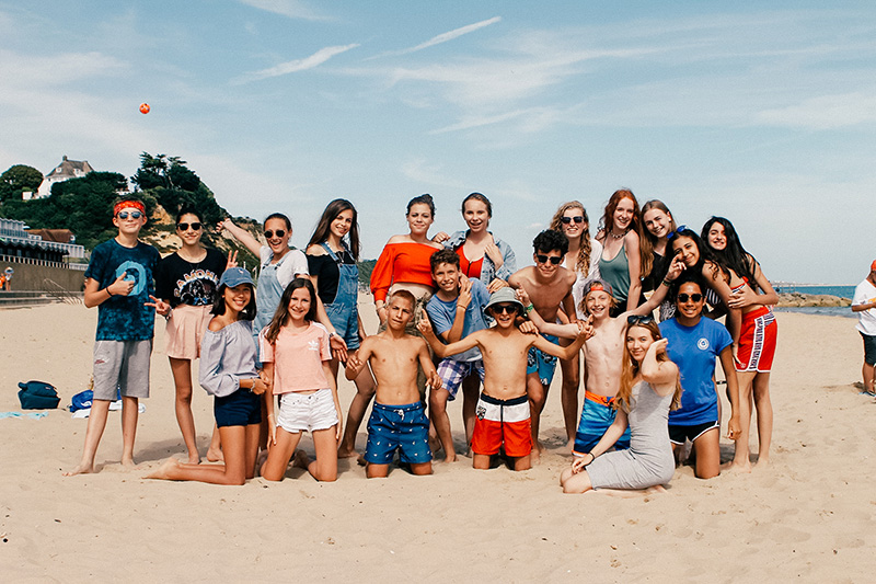 sbc canford students on the beach lowres