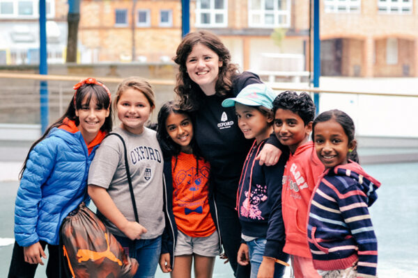 young sbc students and staff member on trip lowres