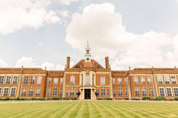 Headington Summer School view from the front of the building and the grounds