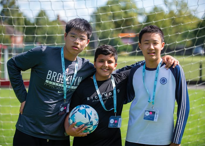 Headington-summer-school-students-in-goal