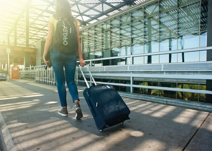 Student-travelling-through-airport-UK