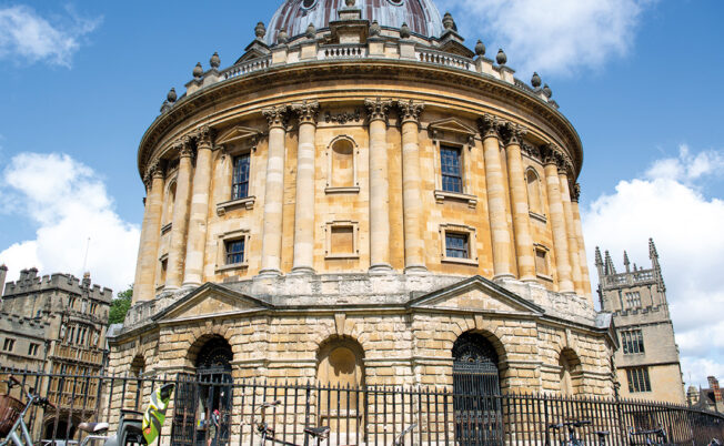 Oxford Radcliffe surronded by bikes