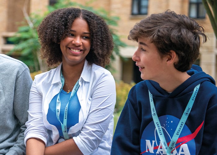 SBC-Business-students-smiling-outside-summer-school-uk