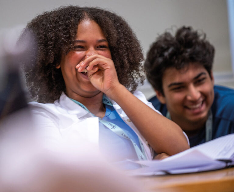 SBC-Oxford-college-student-smiling-laughing-in-summer-school-lesson