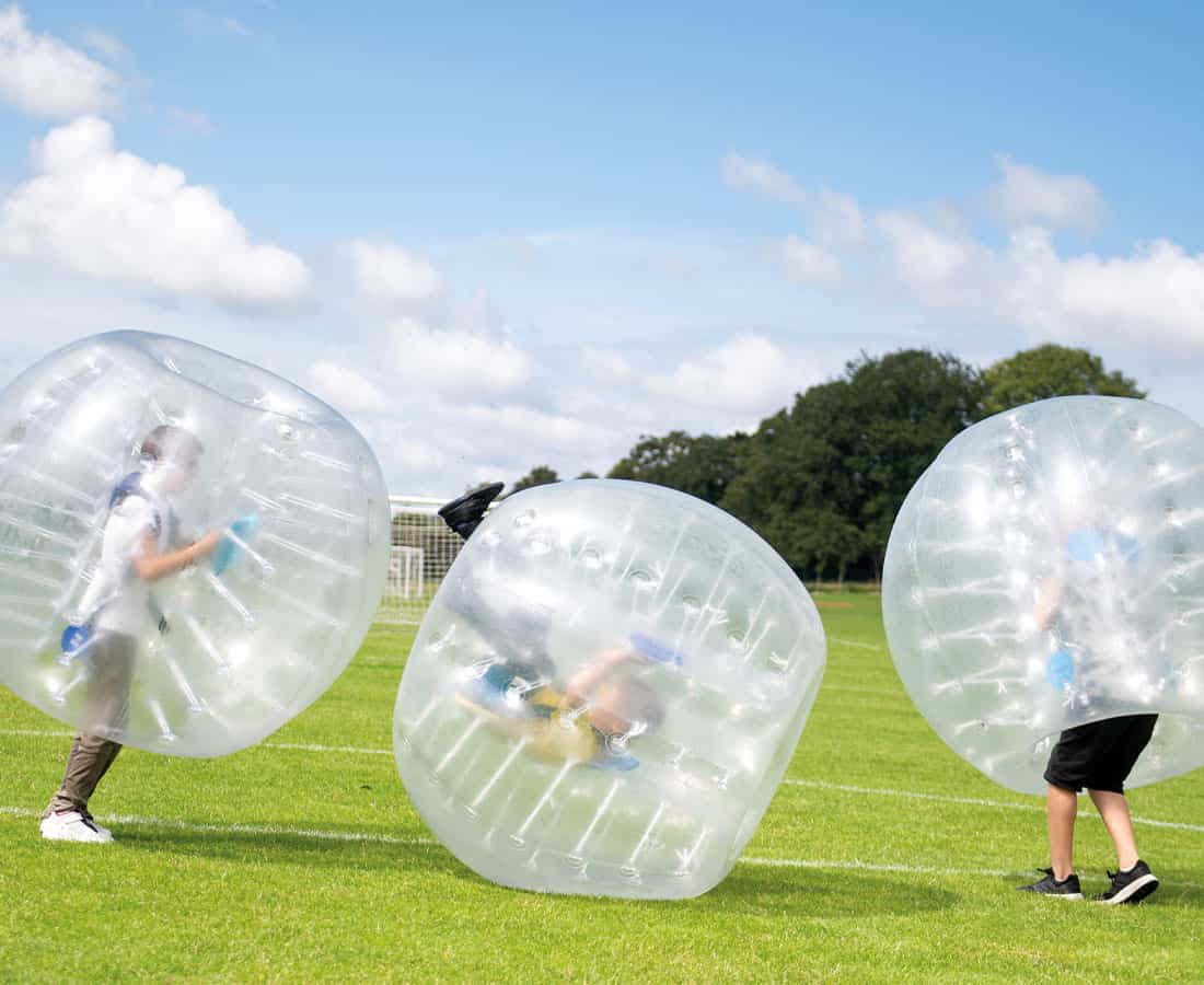 SBC-day-camp-students-using-zorbs