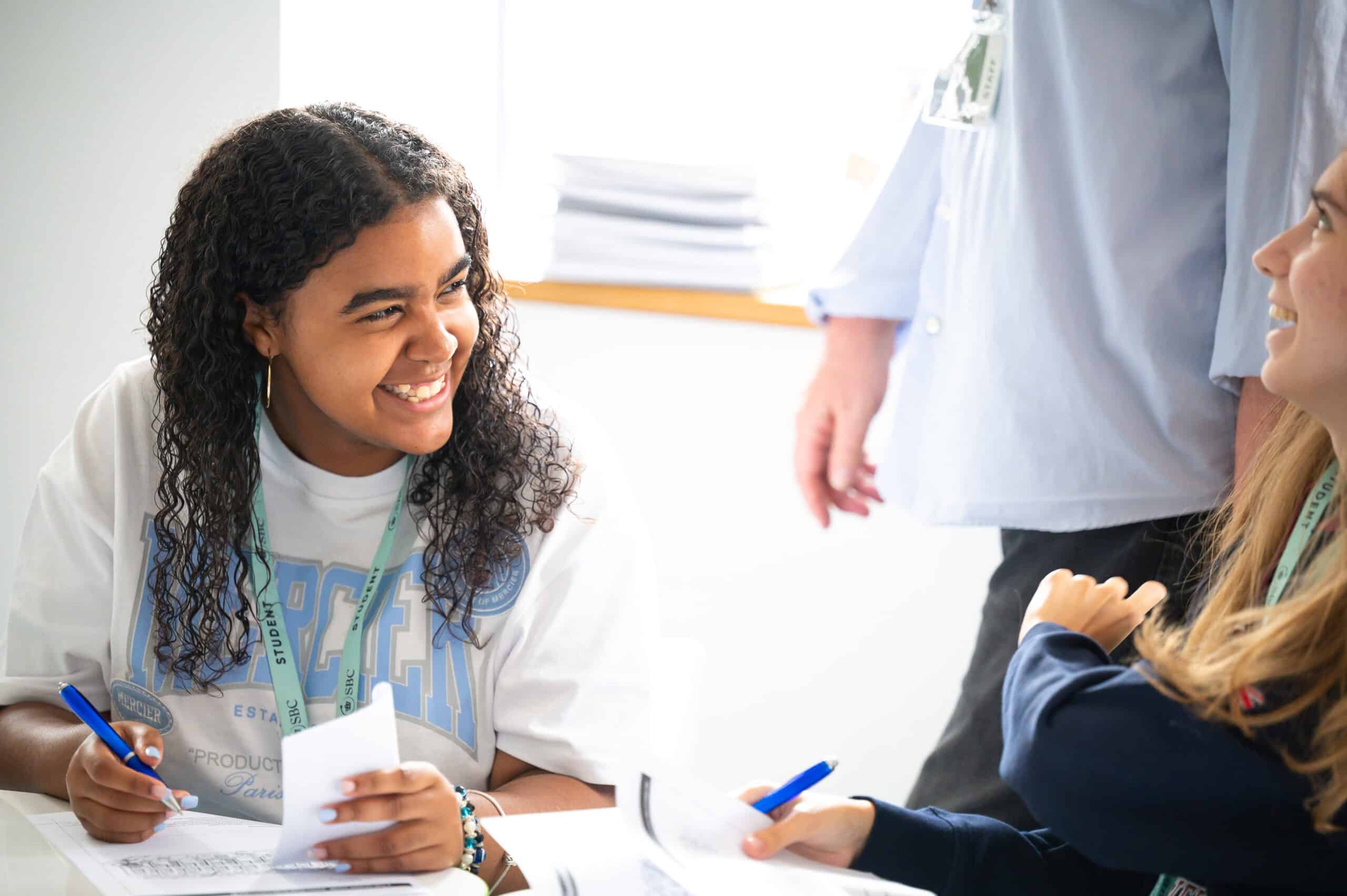 Happy smiling girl at Headington Summer School