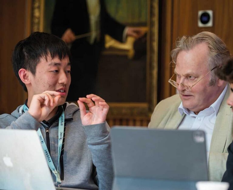 Oxford College students on industry experience